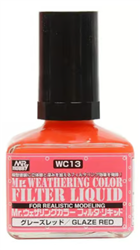 GunZe SANGYO PAINTS MR BRANDS ... MR. WEATHERING COLOR FILTER LIQUID RED