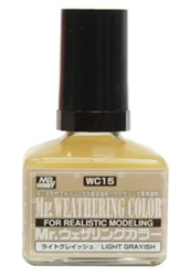 GunZe SANGYO PAINTS MR BRANDS ... MR. WEATHERING COLOR LIGHT GRAYISH