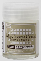 GunZe SANGYO PAINTS MR BRANDS ... MR CRYSTAL DIAMOND SILVER 18ml