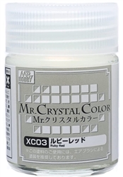 GunZe SANGYO PAINTS MR BRANDS ... MR CRYSTAL RUBY RED 18ml