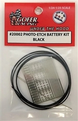 GOFER RACING ... PHOTO ETCH BATTERY KIT BLACK