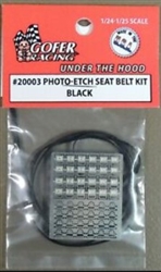 GOFER RACING ... PHOTO ETCH BLACK SEATBELT KIT