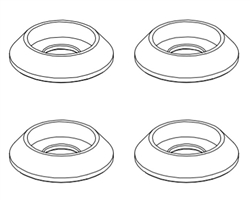 GOOSKY HELICOPTERS 8... GOOSKY RS4 M3 WASHERS - RED