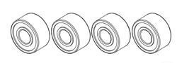GOOSKY HELICOPTERS 8... GOOSKY RS4 MR52ZZ BEARING SET- NMB