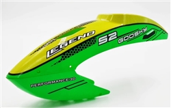 GOOSKY HELICOPTERS 62... GOOSKY S2 CANOPY - GREEN/YELLOW