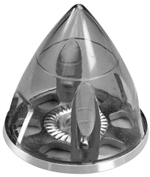 GREAT PLANES MODELS Q4724... E-SPINNER 2-1/4  TRAN BLK ALUM