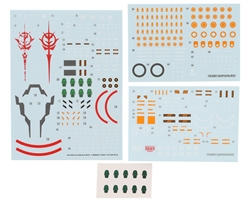 G-REWORK 04... HGGQ RED GUNDAM ""GUNDAM GQ"" WATERSLIDE DECAL SHEE