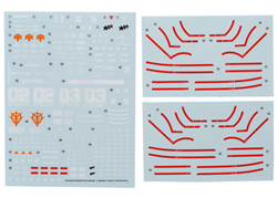G-REWORK 08... HGGQ 1/144 GAIA'S/ORTEGA'S RICK-DOM WATERSLIDE DECAL SHEETS