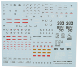 G-REWORK ... HG RGM-86R GM III Gundam Waterslide Decal Sheet