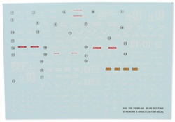 G-REWORK ... HG RX-79BD-01 Blue Destiny Unit 1 Gundam Waterslide Decal Sh