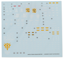 G-REWORK ... HG RX-79BD-02 Blue Destiny Unit 2 Gundam Waterslide Decal Sh