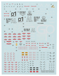 G-REWORK ... MG GP01 Zephyranthes Gundam Waterslide Decal Set
