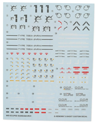G-REWORK ... MG Eclipse Gundam Waterslide Decal Sheets (2)
