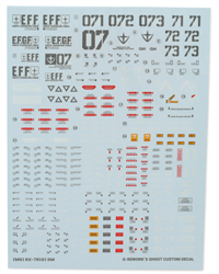 G-REWORK ... MG RX-79[G] GM Ground Type Gundam Waterslide Decal Sheet