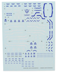 G-REWORK NR... MG 00 XN Raiser Gundam Waterslide Decal Sheets (2)