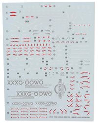 G-REWORK ... MGSD Wing Gundam Zero EW Waterslide Decal Sheets (2)