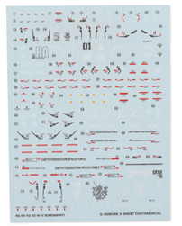G-REWORK ... RG RX-93-V2 Hi-V Gundam Waterslide Decal Sheets (2) (Hi-Nu)