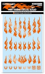 HiQ PARTS A... FIRE TRIBAL DECAL SOLID METALLIC ORANGE COLOR