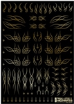 HiQ PARTS ... DECAL TRIBAL LOTUS S GOLD (1PC)