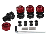 HOT RACING 02... HEAVY DUTY 10 MM OFFSET 17MM HUBS - ARRMA 1/10 4X4