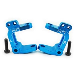HOT RACING ... CASTER BLOCKS ECX BLU ALUM
