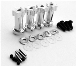 HOT RACING ... ALUMINUM 12MM HEX WHEEL 25MM EXTENSION