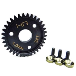 HOT RACING ... HD STEEL SPUR GEAR 34T MOD 1