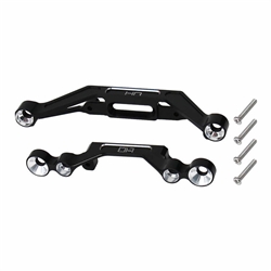 HOT RACING 01... T6 ALUMINUM LED MOUNT SET FITS AXIAL K10 SCX30 BLACK ANODIZE