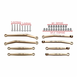 HOT RACING ... NO FLEX UPGRADE BRASS LINK SET SCX30