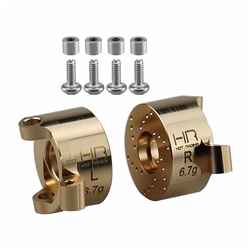 HOT RACING ... BRASS FRONT STEERING BLOCK SCX30