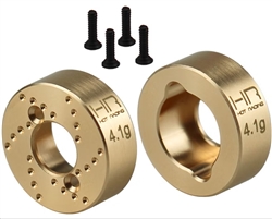 HOT RACING ... BRASS REAR HUB 4.1G SCX30