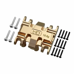 HOT RACING ... BRASS CENTER GEAR BOX MOUNT SCX30