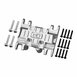 HOT RACING 08... T6 Aluminum Center Gear box mount: Axial SCX30 CLEAR ANODIZE