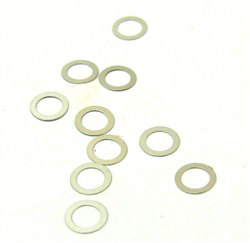 HOT RACING ... 4x5x0.1mm Steel Shims (10)