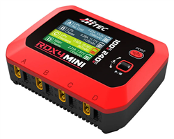 HITEC RCD USA ... RDX4 AC/DC MINI QUAD SMART LIPO CHARGER 1-4S 100W