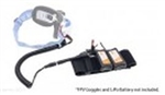 HYPERION HPGOGPWRST2... FPV HEADSET UNIV BATTERY ARMBAND HOLDER  & EXT DC 2-PAR ADAP