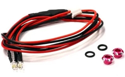 INTEGY NK... WHITE LED LIGHTS 3mm W/PINK  HOLDER (2) 7.4v
