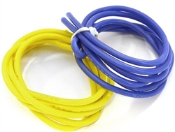 INTEGY ... FLEXIBLE 16 GAUGE SILICONE WIRE  39IN BLUE 39IN YELLOW