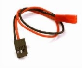 INTEGY ... JST STYLE 2 PIN TO FUT MALE PLUG 200MM SILICONE WIRE HARNESS