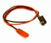 INTEGY ... JST STYLE 2 PIN TO FUT MALE PLUG 300MM SILICONE WIRE HARNES