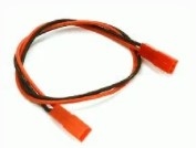 INTEGY ... JST STYLE 2 PIN FEMALE TO FEMALE PLUG 300MM SILICONE WIRE
