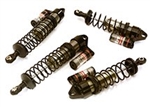 INTEGY EY... MACHINED PIGGYBACK SHOCK SET (4) FOR TRAXXAS 1/10 RUST 4X4