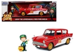 JADA ... LUCKY CHARMS 1959 FORD ANGLIA 1/24 W/LEPRECHAUN FIGURE