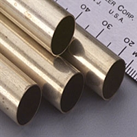 K&S METAL PRODUCTS 138... TUBING BRASS 15/32 OD 12" LG.