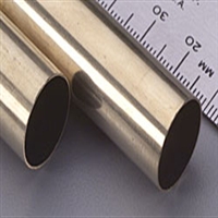 K&S METAL PRODUCTS 142... TUBING BRASS 19/32 OD 12" LG.