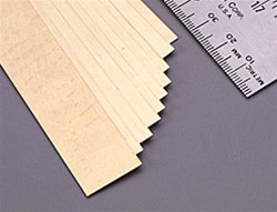 K&S METAL PRODUCTS 233... BRASS STRIPS .016X3/4 12" LG.