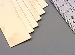 K&S METAL PRODUCTS 237... BRASS STRIPS .025X1 12" LG.