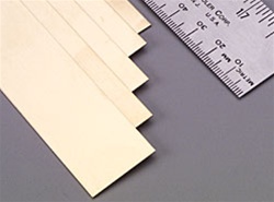 K&S METAL PRODUCTS 242... BRASS STRIPS .032X1 12"LG.