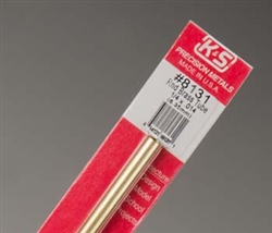 K&S METAL PRODUCTS ... BRASS TUBE 1/4" CARDED