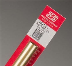 K&S METAL PRODUCTS ... ROUND BRASS TUBE 9/16", CARDED